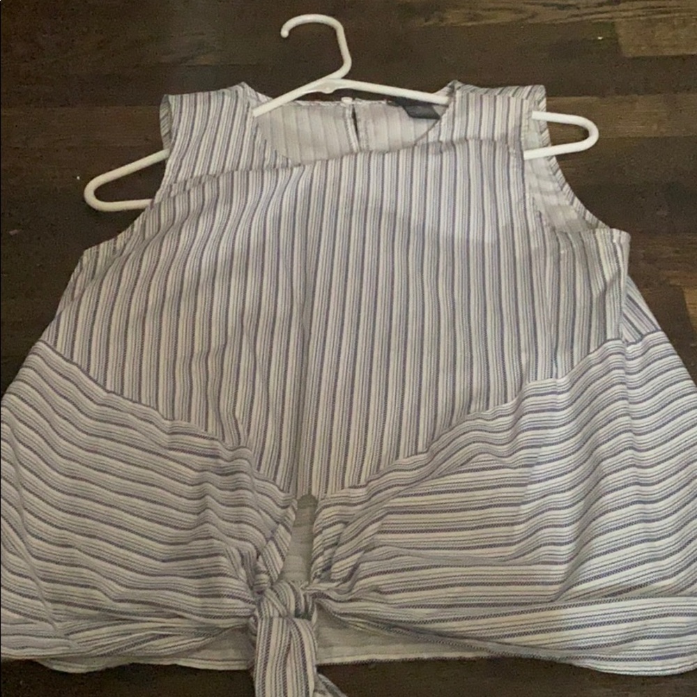 Aqua by Bloomingdales sleeveless striped top